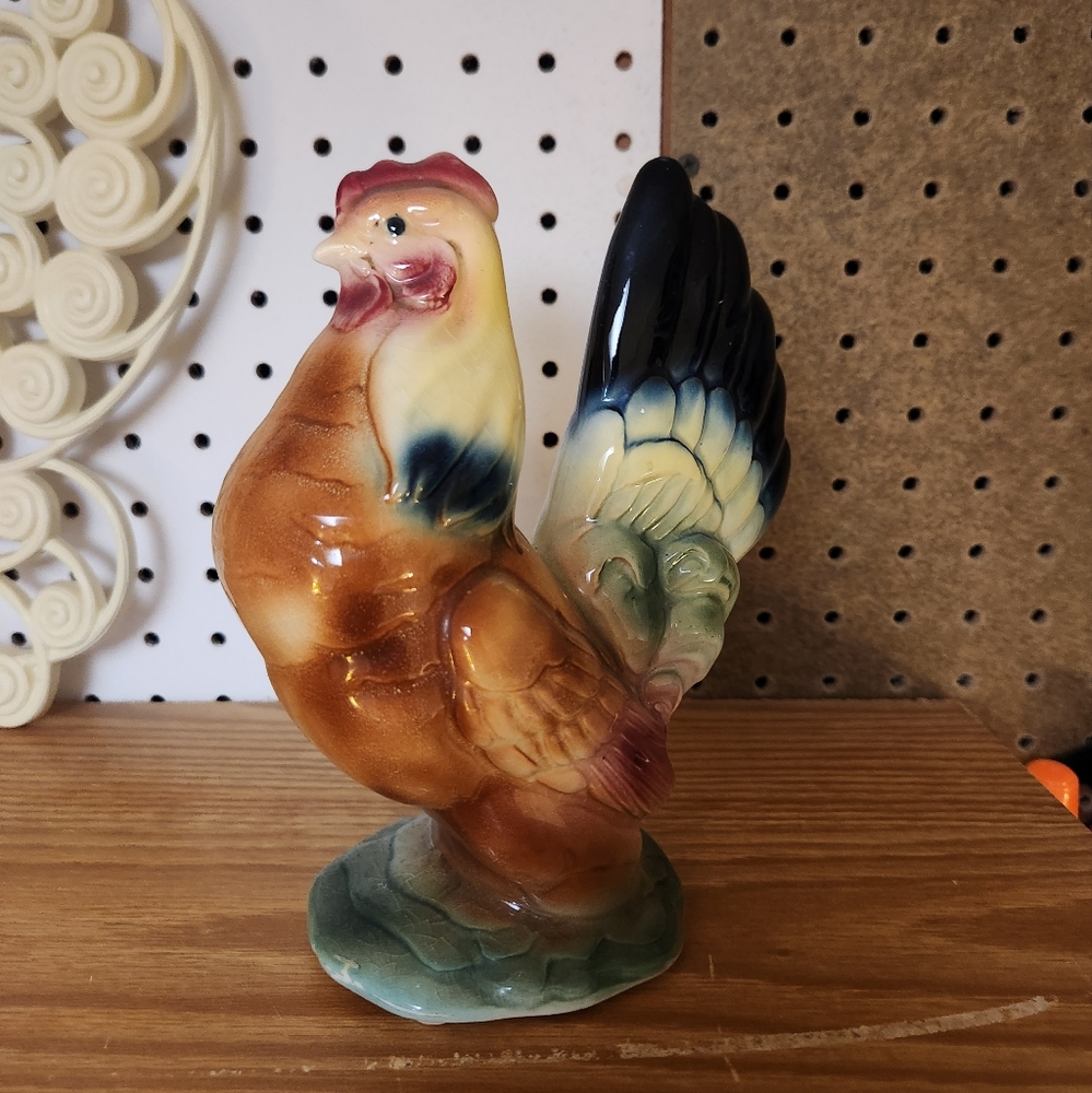 VTG Ceramic Chicken Statue Kitchen Decor - Picture 2 of 5